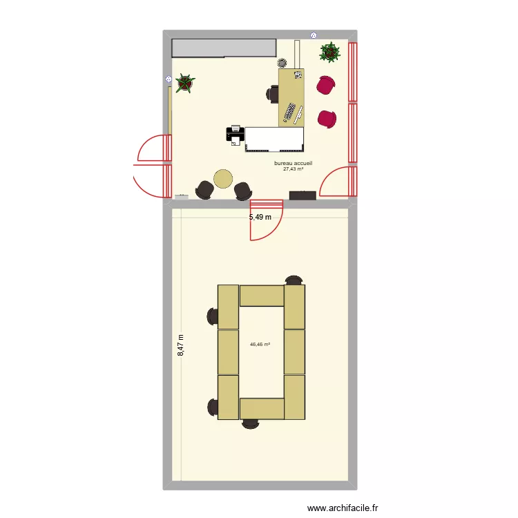 bureau_mairie2. Plan de 2 et 74 m² bureau_mairie2. Plan de 2 et 74 m²