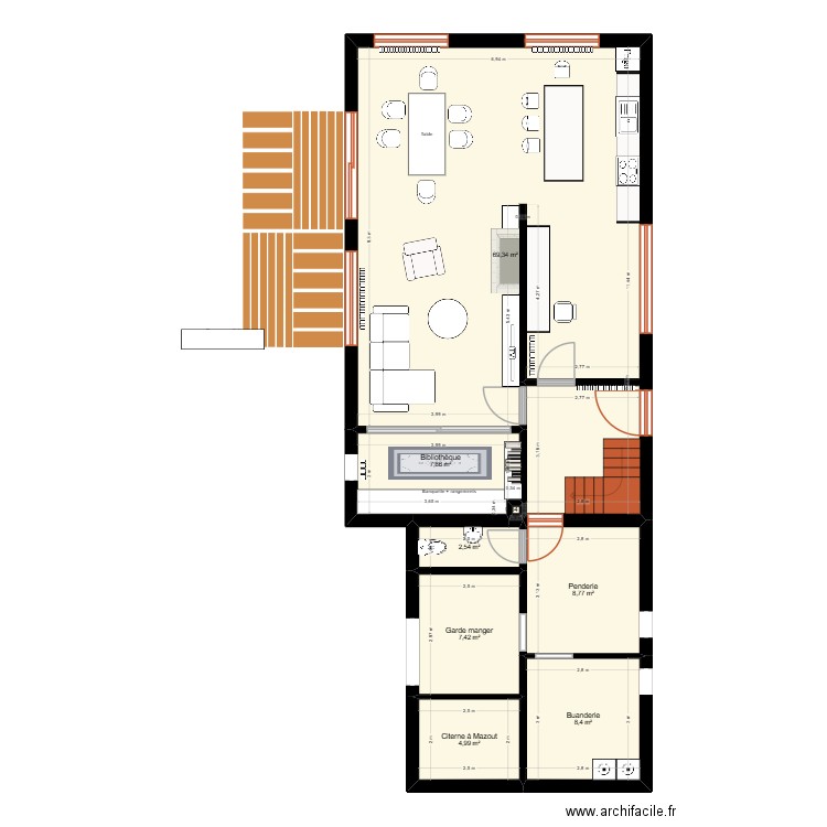 Plan Maison Réno rework thomas. Plan de 20 pièces et 219 m2