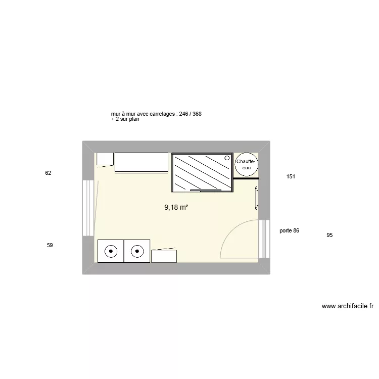 sdeau hornaing. Plan de 