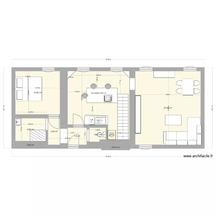 Duplex. Plan de 