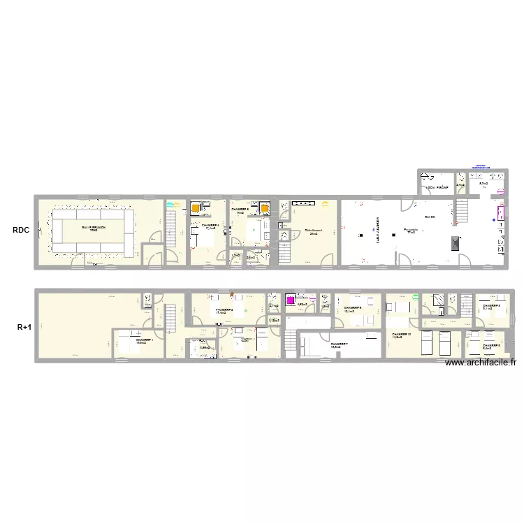 LES PETITS AUGEONS - ELECTRICITE. Plan de 