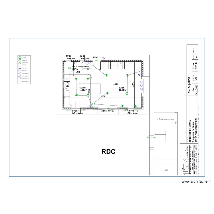 Lidouren RDC. Plan de 
