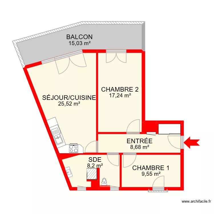 BI 36653. Plan de 11 Pièces et 99 m² BI 36653. Plan de 11 Pièces et 99 m²