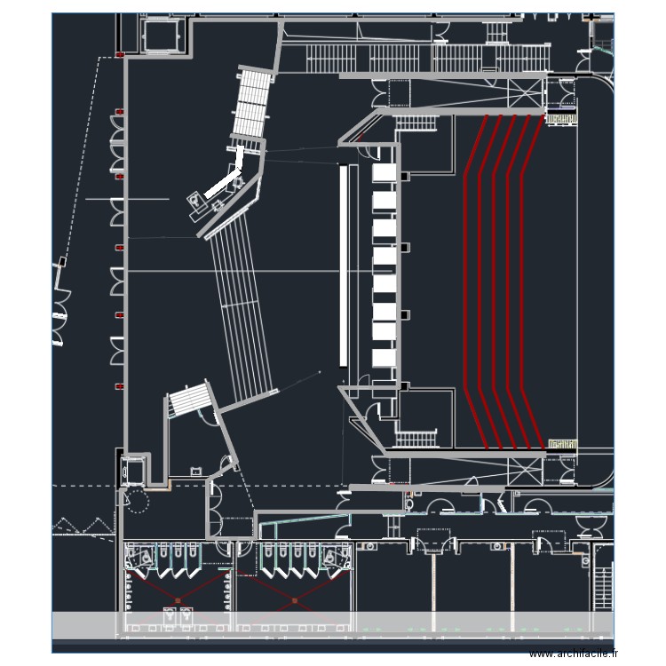 plan auditorium rdc. Plan de 0 pièce et 0 m2