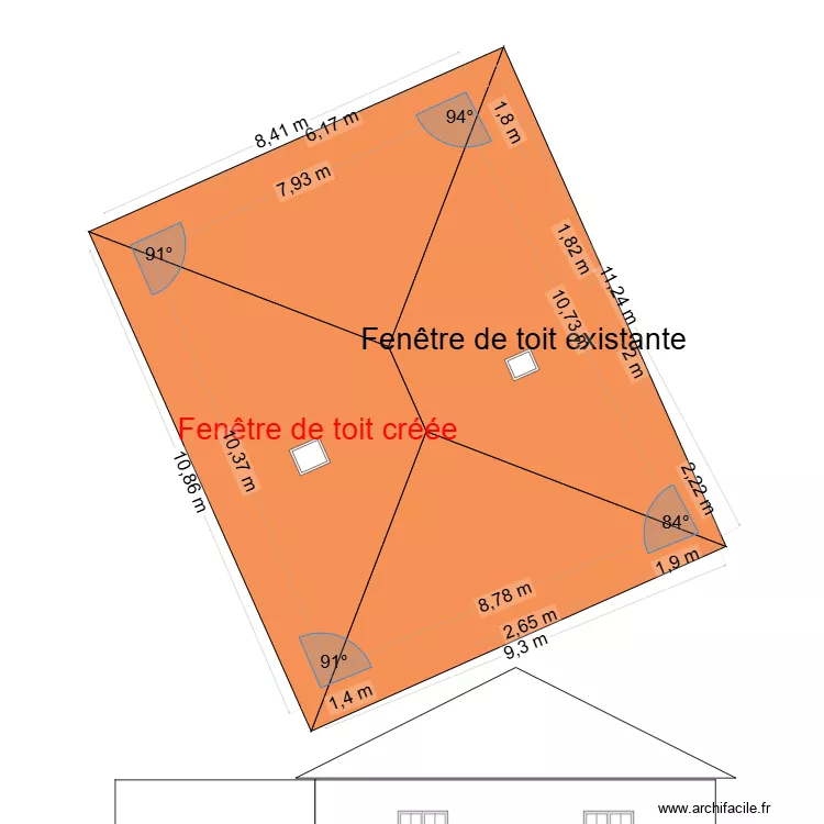 b&acirc;timent mairie masse. Plan de 2  et 176 m²
