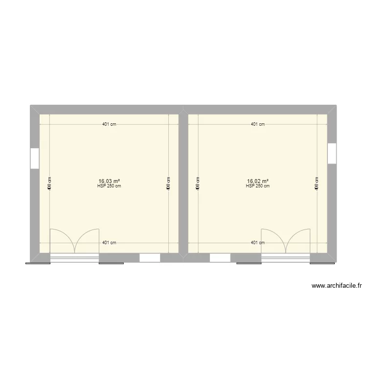 Plan deux bureau. Plan de 