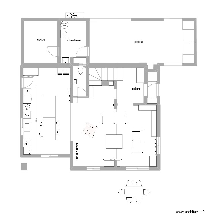 Maison_v25. Plan de 8 pièces et 117 m2