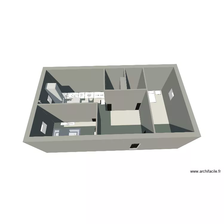 Appartement T3. Plan de 5 et 34 m² Appartement T3. Plan de 5 et 34 m²