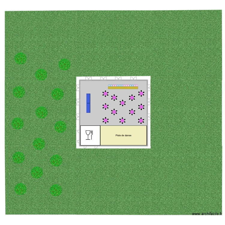 Mariage test 1. Plan de 1 pièce et 487 m2