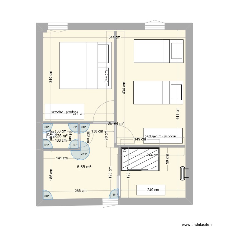 La Boissière étage 1. Plan de 0 pièce et 0 m2