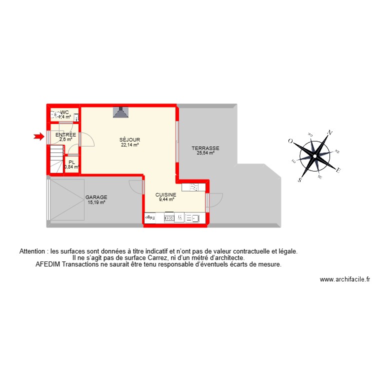 BI 27747. Plan de 20 pièces et 184 m2