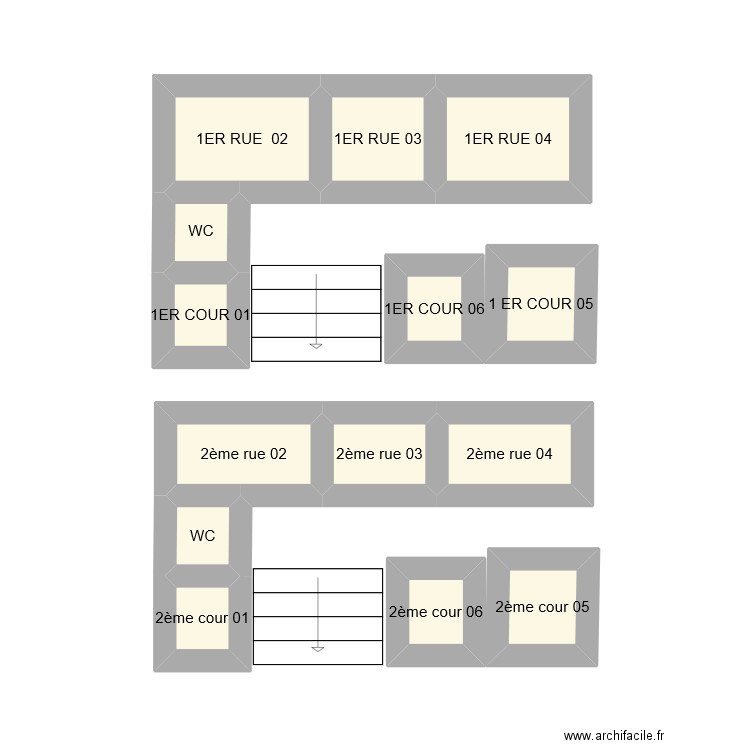 1er etage clim. Plan de 0 pièce et 0 m2