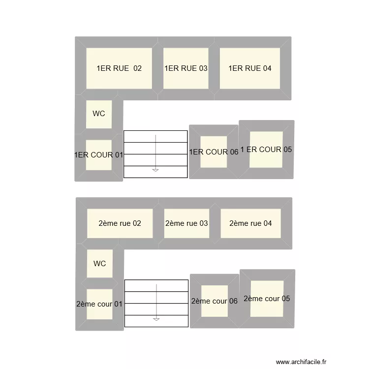 1er etage clim. Plan de 