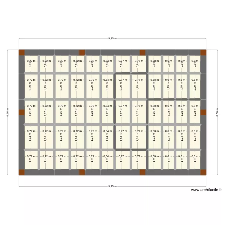 2ch 55m2 new2 plancher numero 1. Plan de 