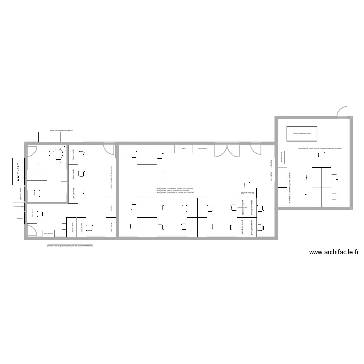 Implantation contrôle 1.1. Plan de 4 et 190 m² Implantation contrôle 1.1. Plan de 4 et 190 m²