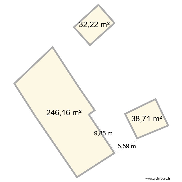cadastre villeneuve(cote mur )20260216. Plan de 0 pièce et 0 m2