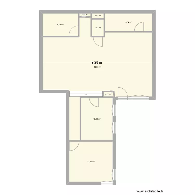 PARILLAUX GILLES. Plan de 9  et 91 m²