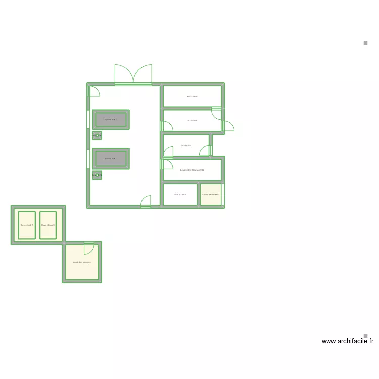 Centrale electrique. Plan de Centrale electrique. Plan de