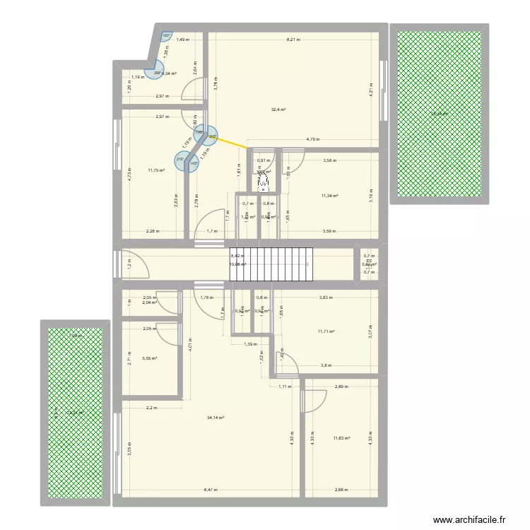 Modele 1. Plan de 18 et 174 m² Modele 1. Plan de 18 et 174 m²