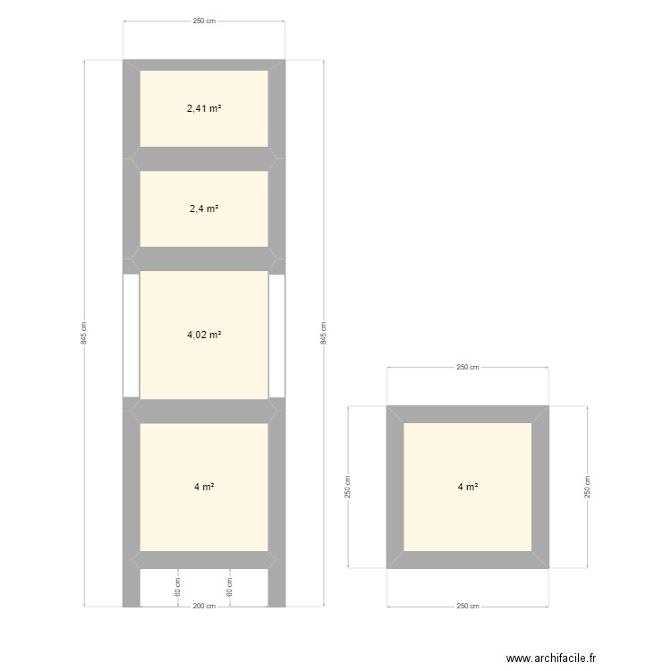 TORRE DE AGUA. Plan de 5 pièces et 17 m2