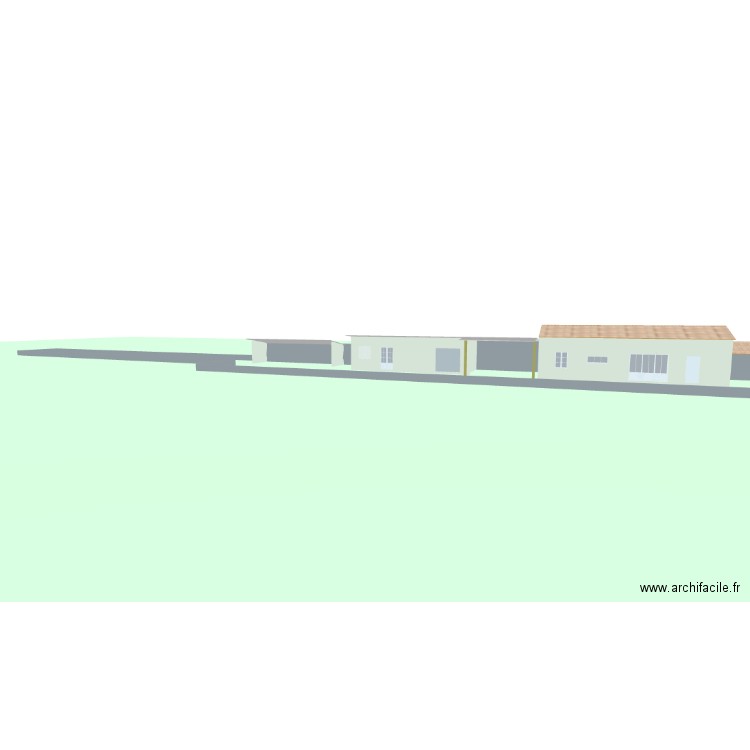 PLAN Façades 2.4.1. Plan de 1 pièce et 69 m2