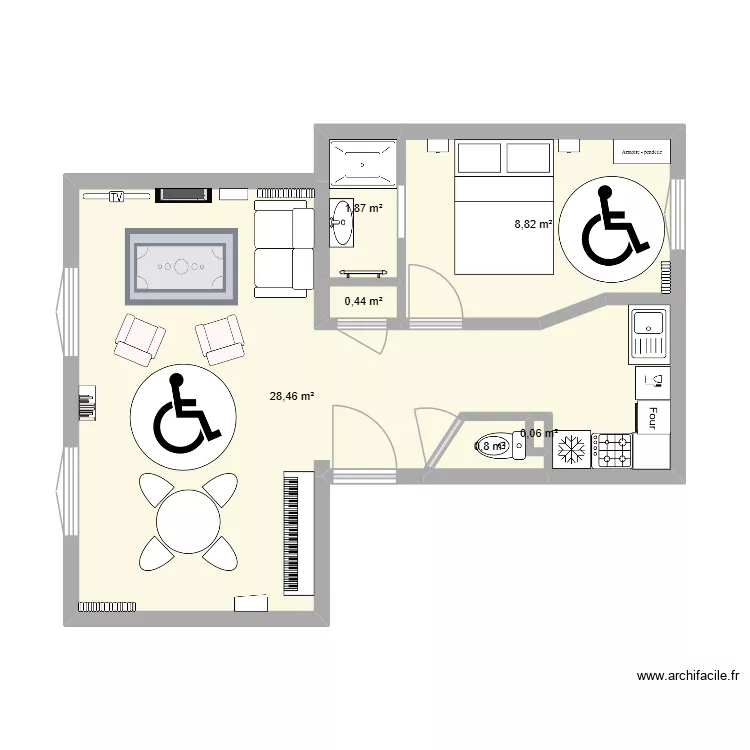 Appart (cours)1. Plan de 6  et 40 m²