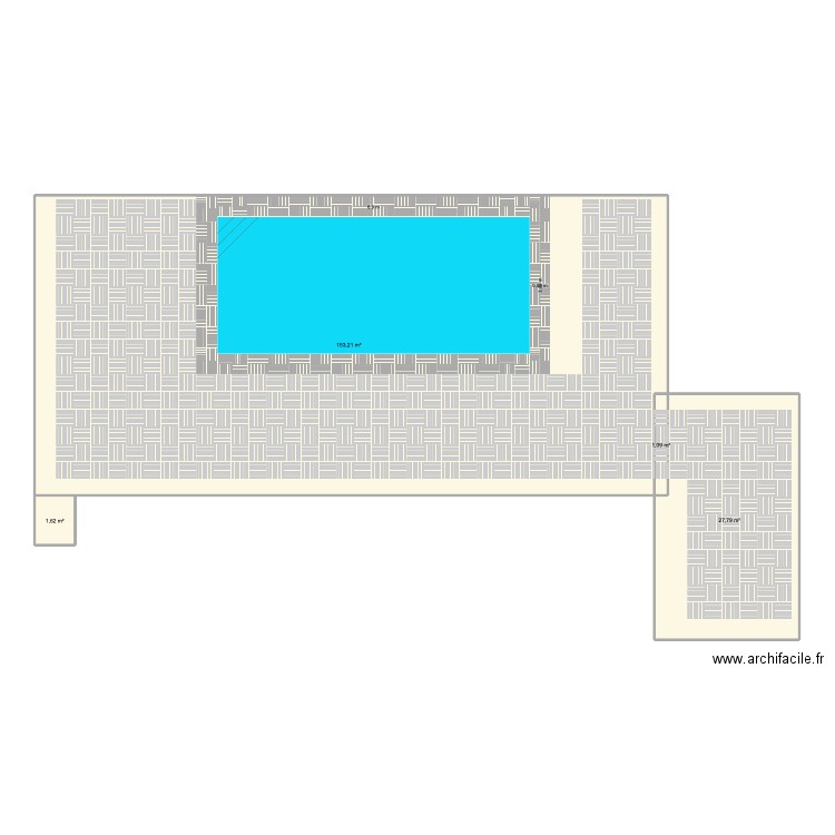 Plan terrasse. Plan de 0 pièce et 0 m2