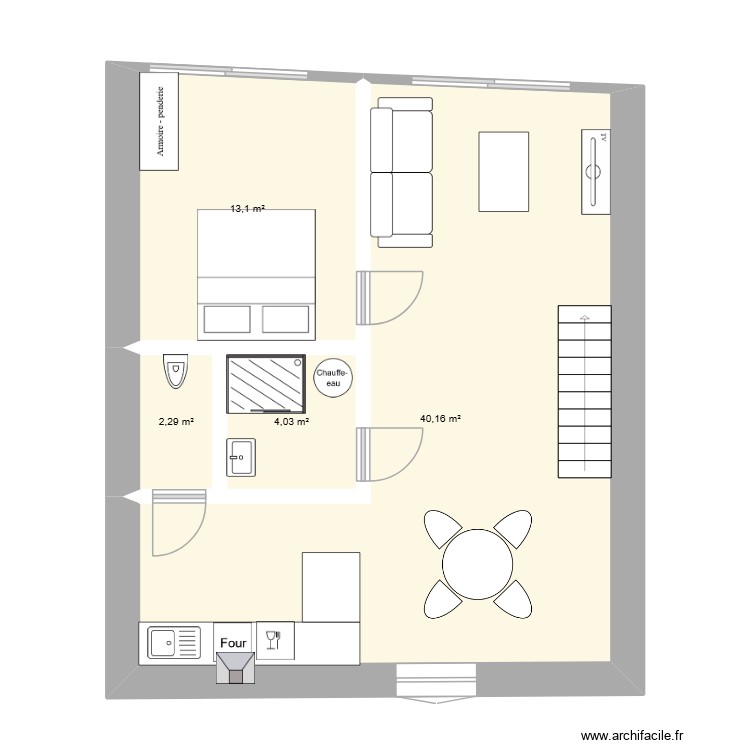 &eacute;tage remise. Plan de 0 pièce et 0 m2