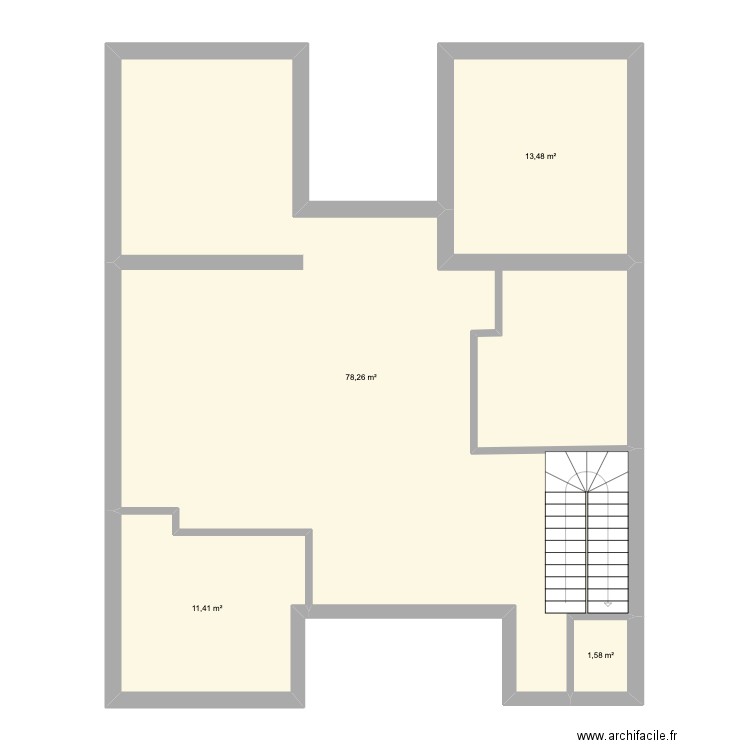 maisonCV. Plan de 4 pièces et 105 m2