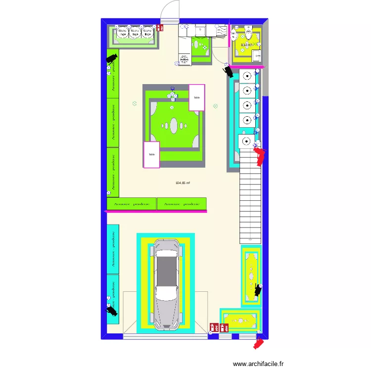 La Petite Mandarine Dauphine. Plan de 