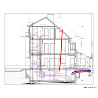 Plan Plmberie maison vision laterale
