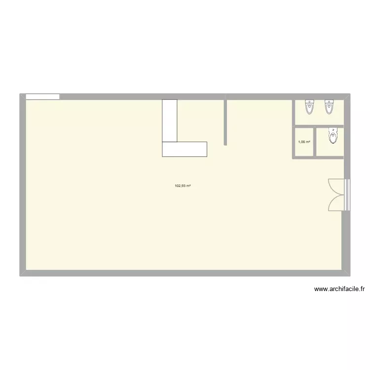 Plan Cantine Maternelle SAC. Plan de 2 Pièces et 104 m² Plan Cantine Maternelle SAC. Plan de 2 Pièces et 104 m²
