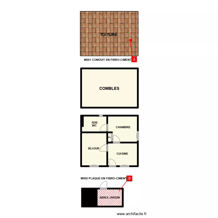 PLAN MAISON DROITE AM. Plan de 
