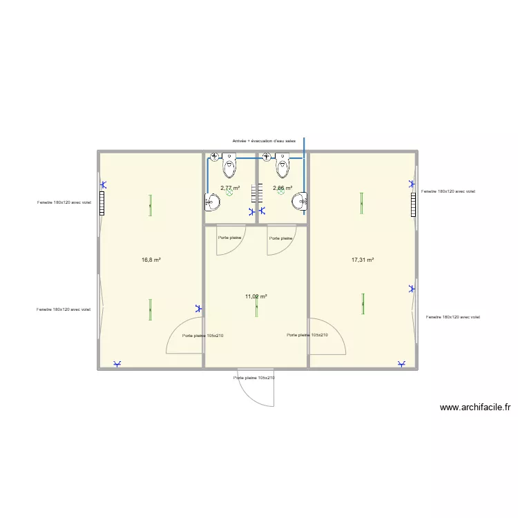 Parc des sports. Plan de 