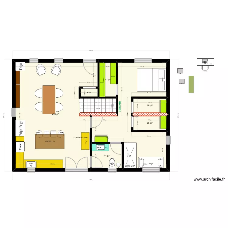 TOON - OPTION #1.2. Plan de 7 et 77 m² TOON - OPTION #1.2. Plan de 7 et 77 m²