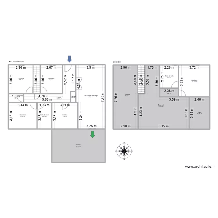 Maison Lagney. Plan de 