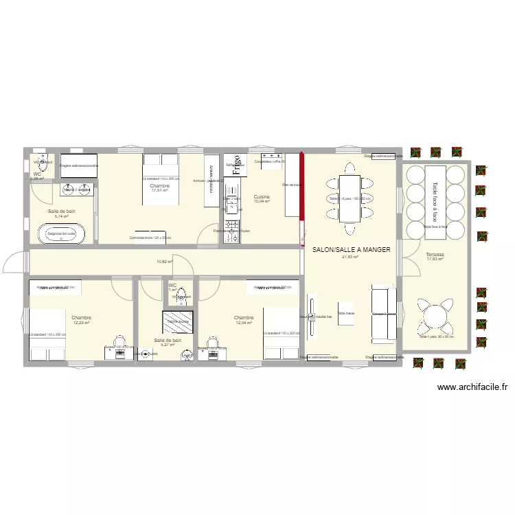 T4 ITALIEN.G MOGES. Plan de 0 pièce et 0 m2