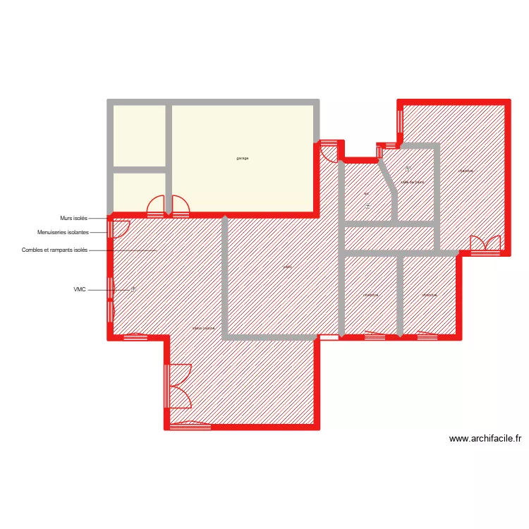 nourry étape 1. Plan de 11 Pièces et 194 m² nourry étape 1. Plan de 11 Pièces et 194 m²