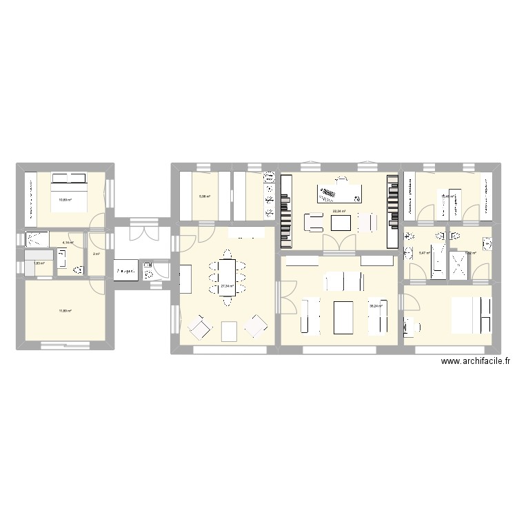 Maison 2024. Plan de 0 pièce et 0 m2