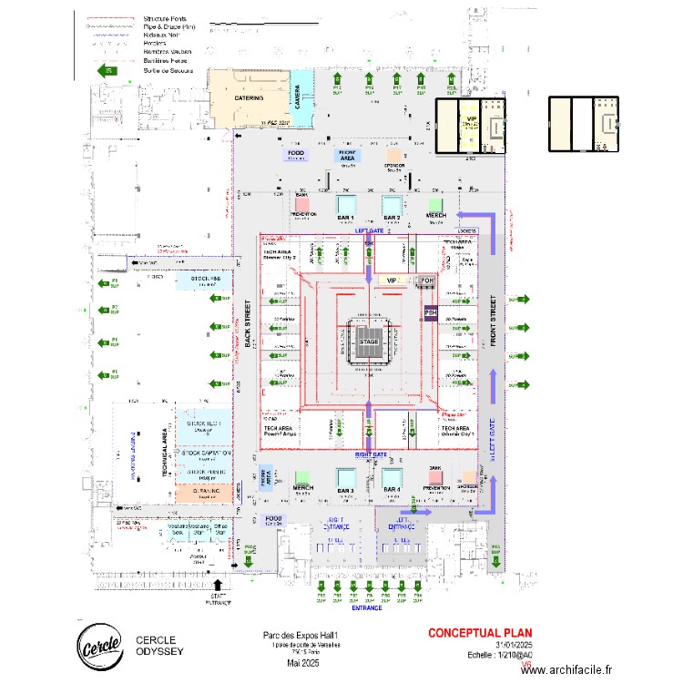 V3_VIP. Plan de 4 pièces et 664 m2