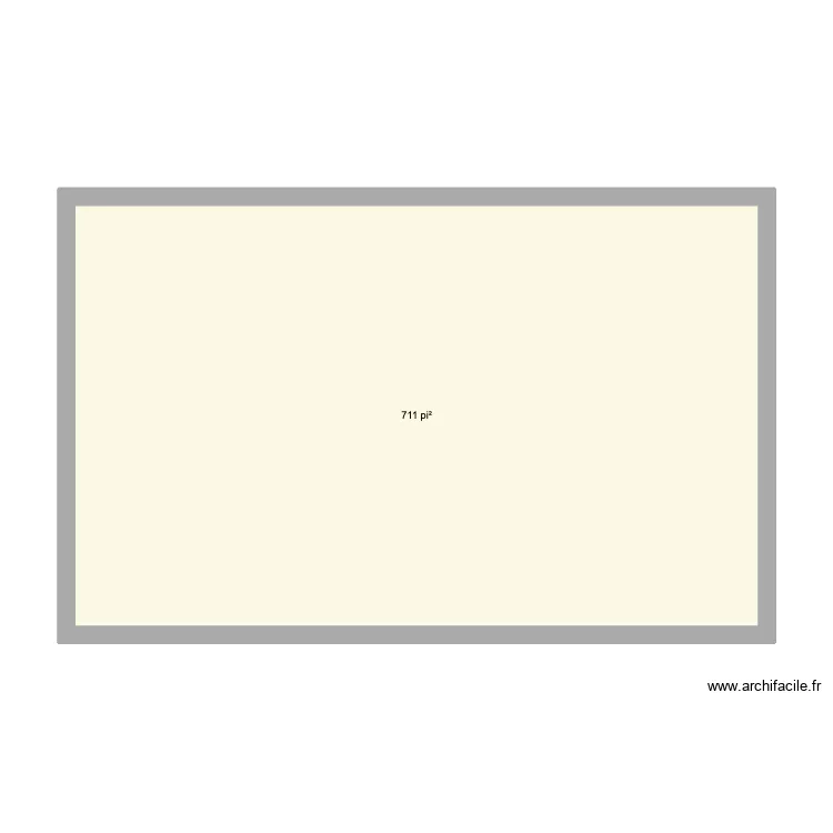 Chalet bas. Plan de 1  et 66 m²