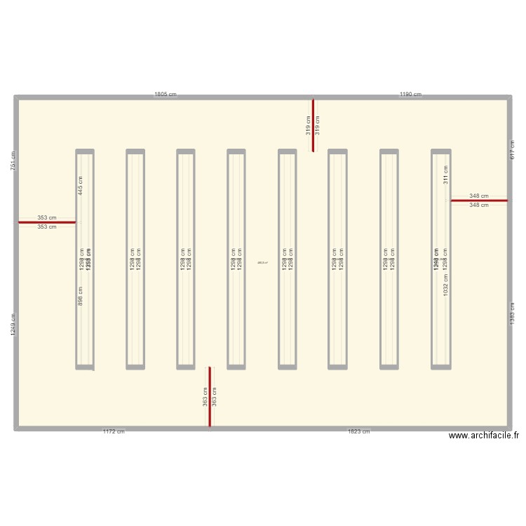 Altema V1. Plan de 9 pièces et 675 m2