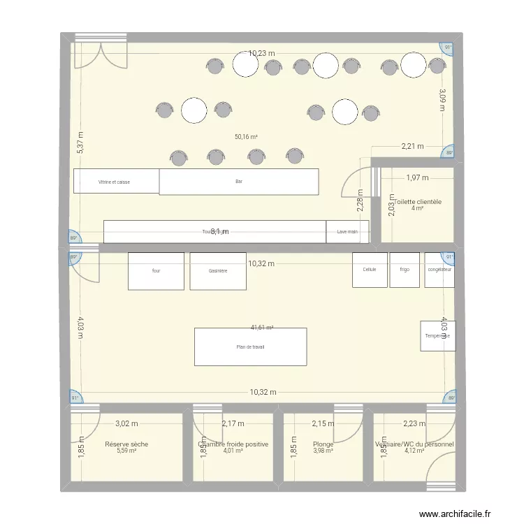 Labo 2. Plan de 7  et 113 m²