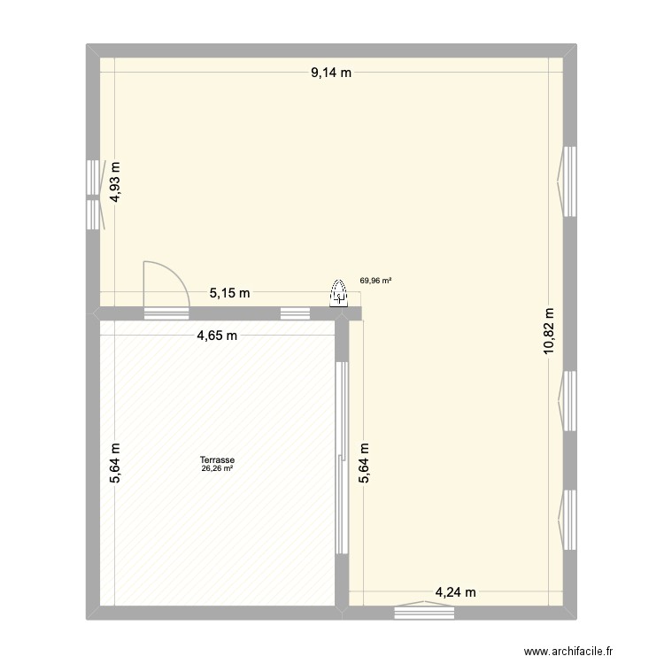 SAUSSET PAPA IDEE 3. Plan de 2 pièces et 96 m2