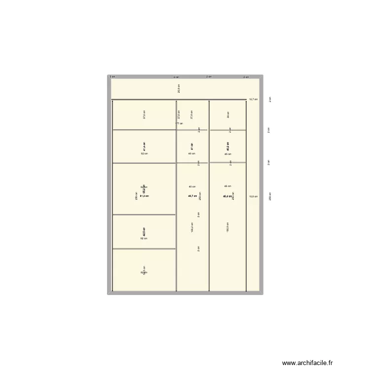 etagere 2. Plan de 1 et 5 m² etagere 2. Plan de 1 et 5 m²