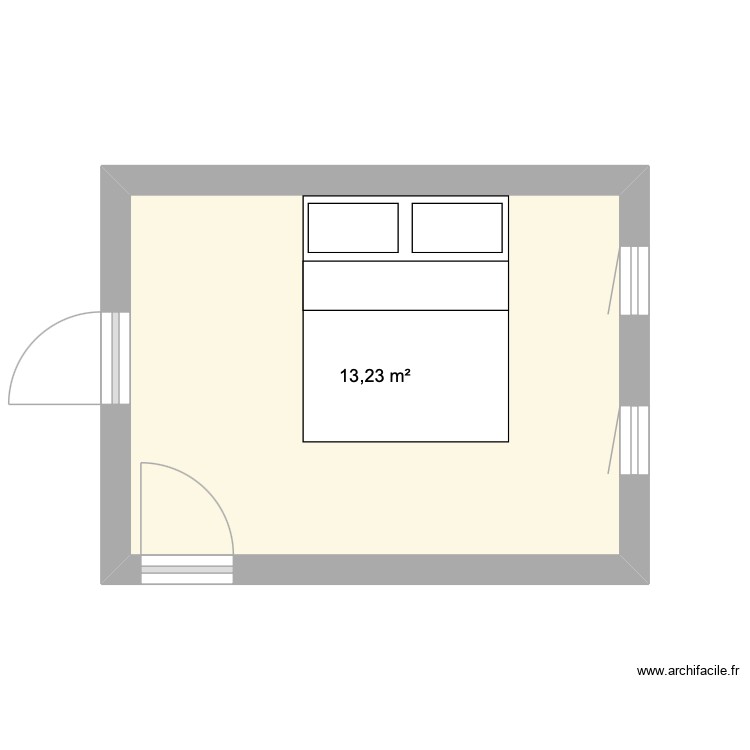 Chambre 3 &eacute;tage Master. Plan de 0 pièce et 0 m2