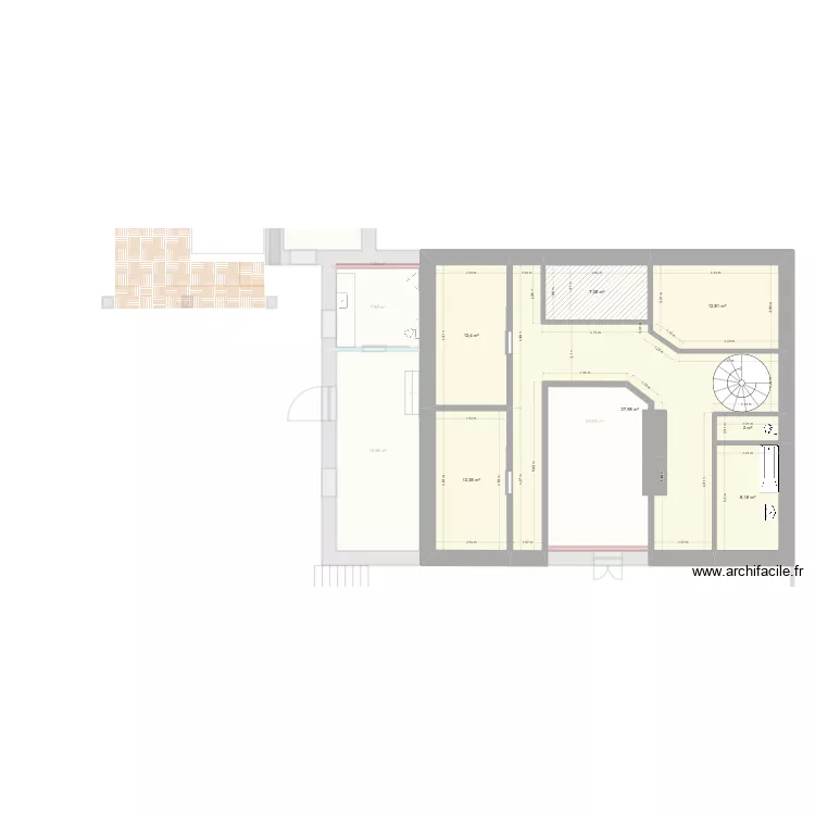 Bordeleix v14. Plan de 20 pièces et 379 m²