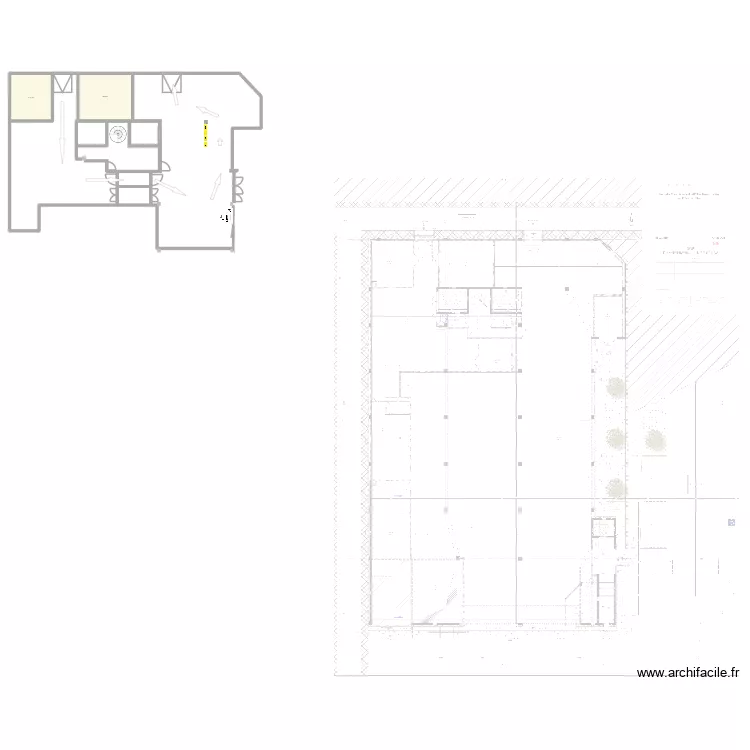 GIE1. Plan de 2  et 52 m²