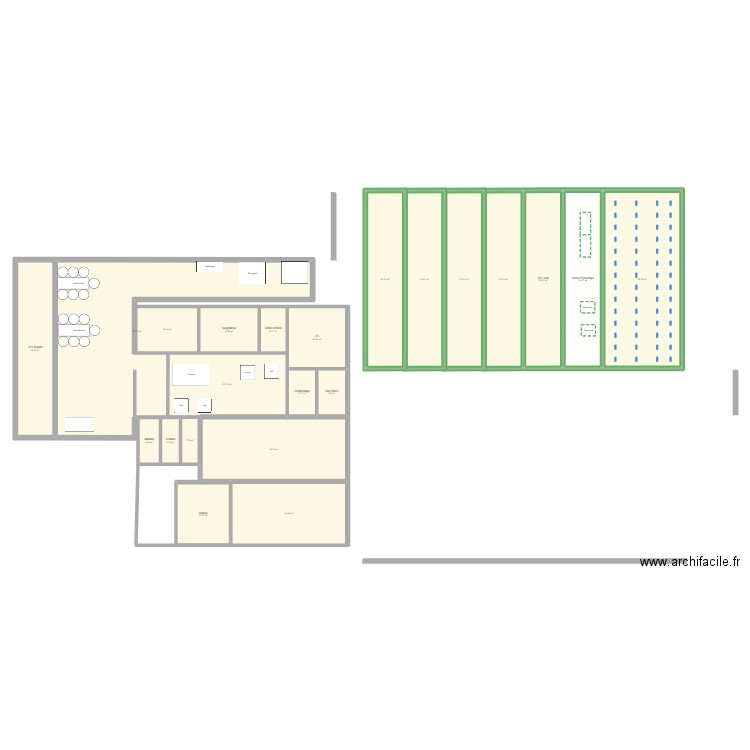Albacore2. Plan de 22 pièces et 541 m2