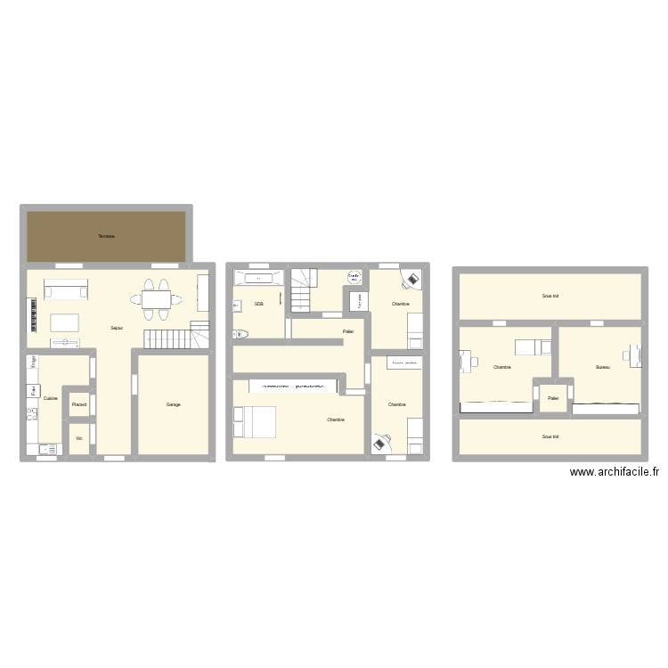gulrukh. Plan de 16 pièces et 190 m2